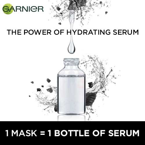 1 Garnier Sheet Mask = 1 Bottle of Serum